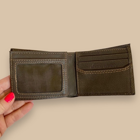 NWT Levi’s Brown Leather Mens RFID Extra Capacity Slimfold Wallet - Picture 6 of 16